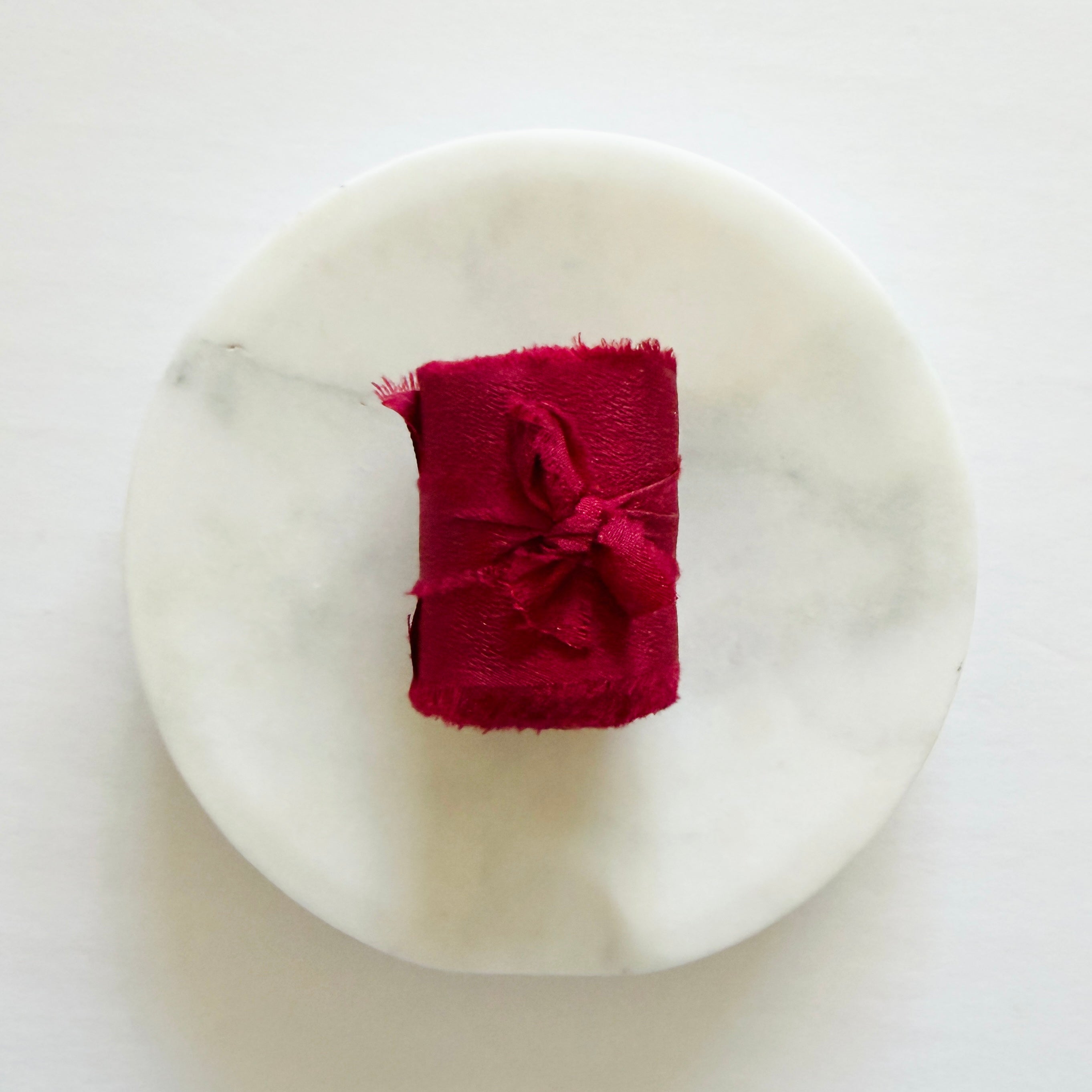 Ruby Crepe Silk Ribbon