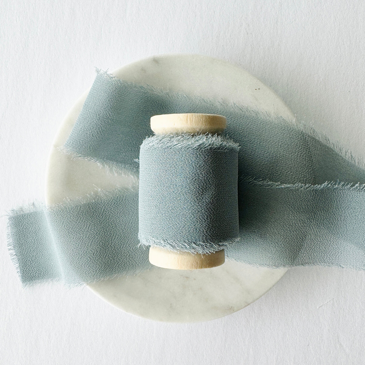 Dusty Blue Chiffon Ribbon