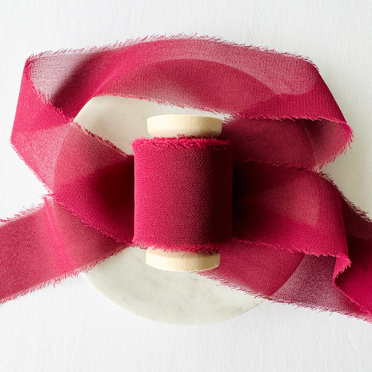 Ruby Chiffon Ribbon