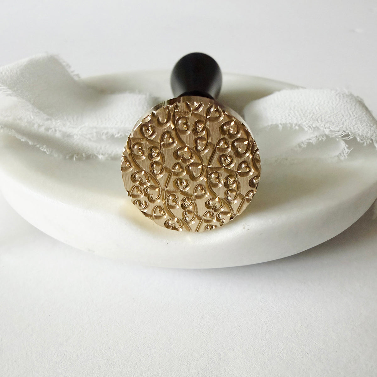 Swirled Hearts Wax Seal Stamp