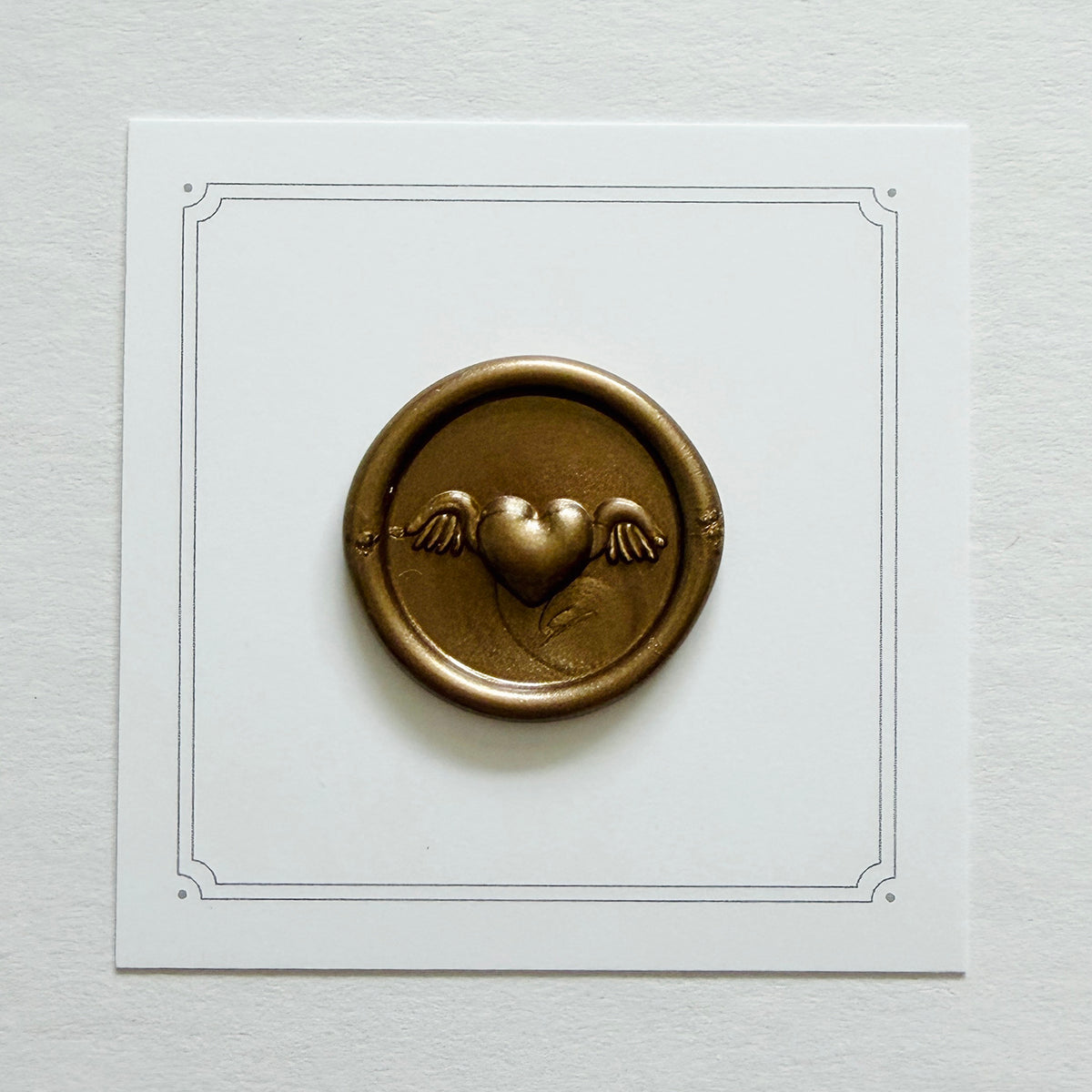 Heart With Wings Wax Seal Stamp 3-D