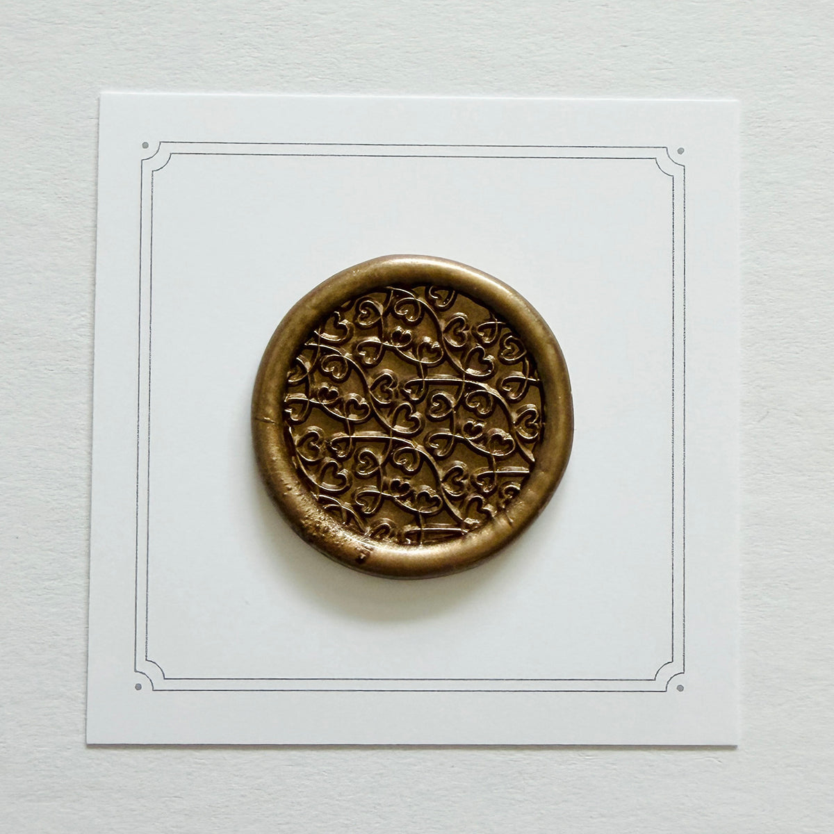 Swirled Hearts Wax Seal Stamp