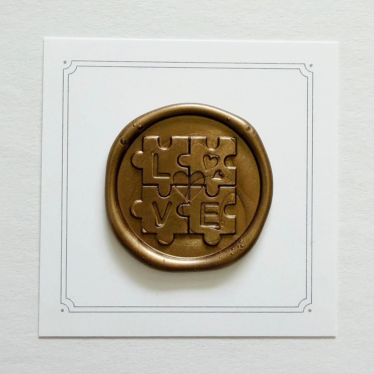 Love Puzzle Wax Seal Stamp
