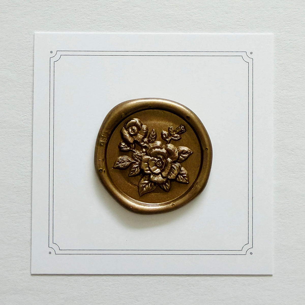 Valentine Rose Wax Seal Stamp 3-D