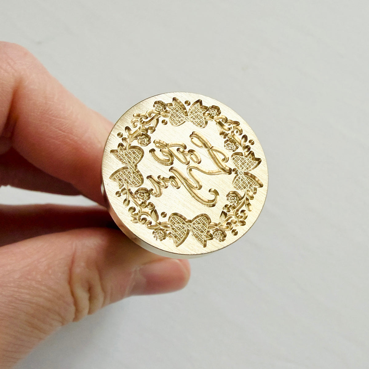 Love You Wreath Wax Seal Stamp