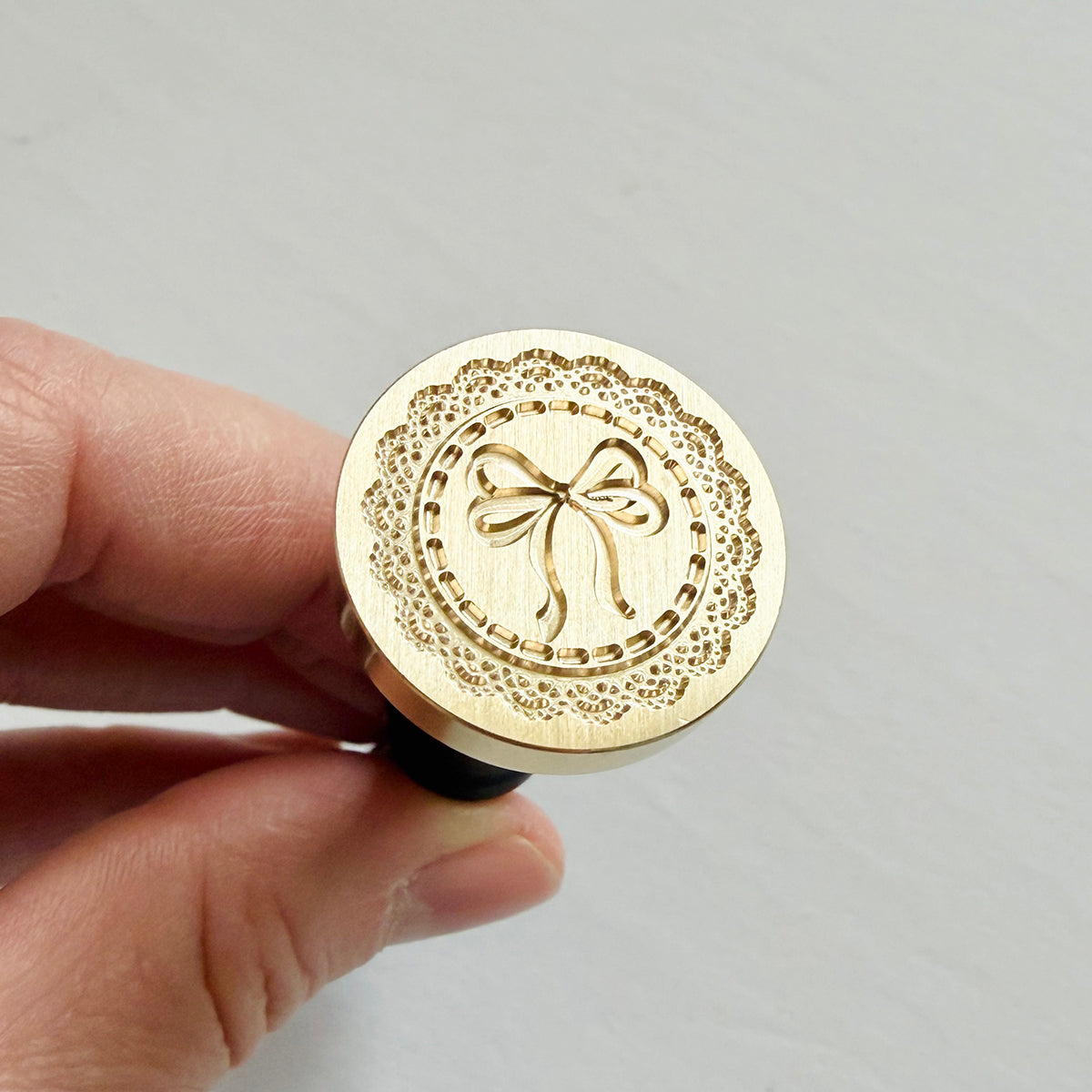 Bows & Lace Frame Wax Seal Stamp