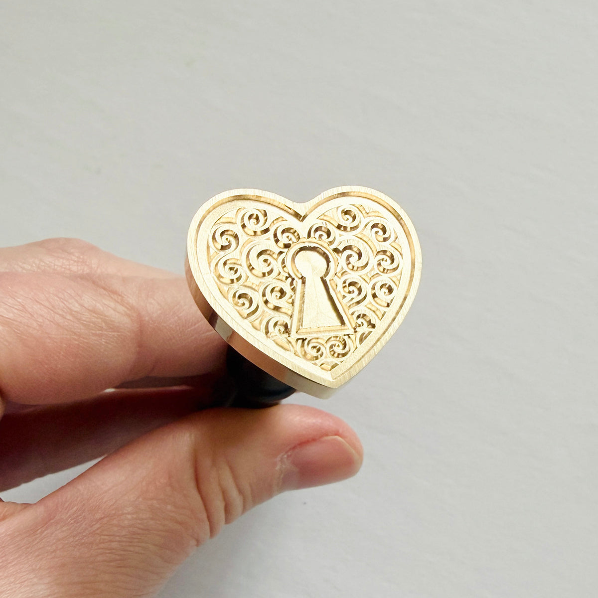 Locked Heart Wax Seal Stamp