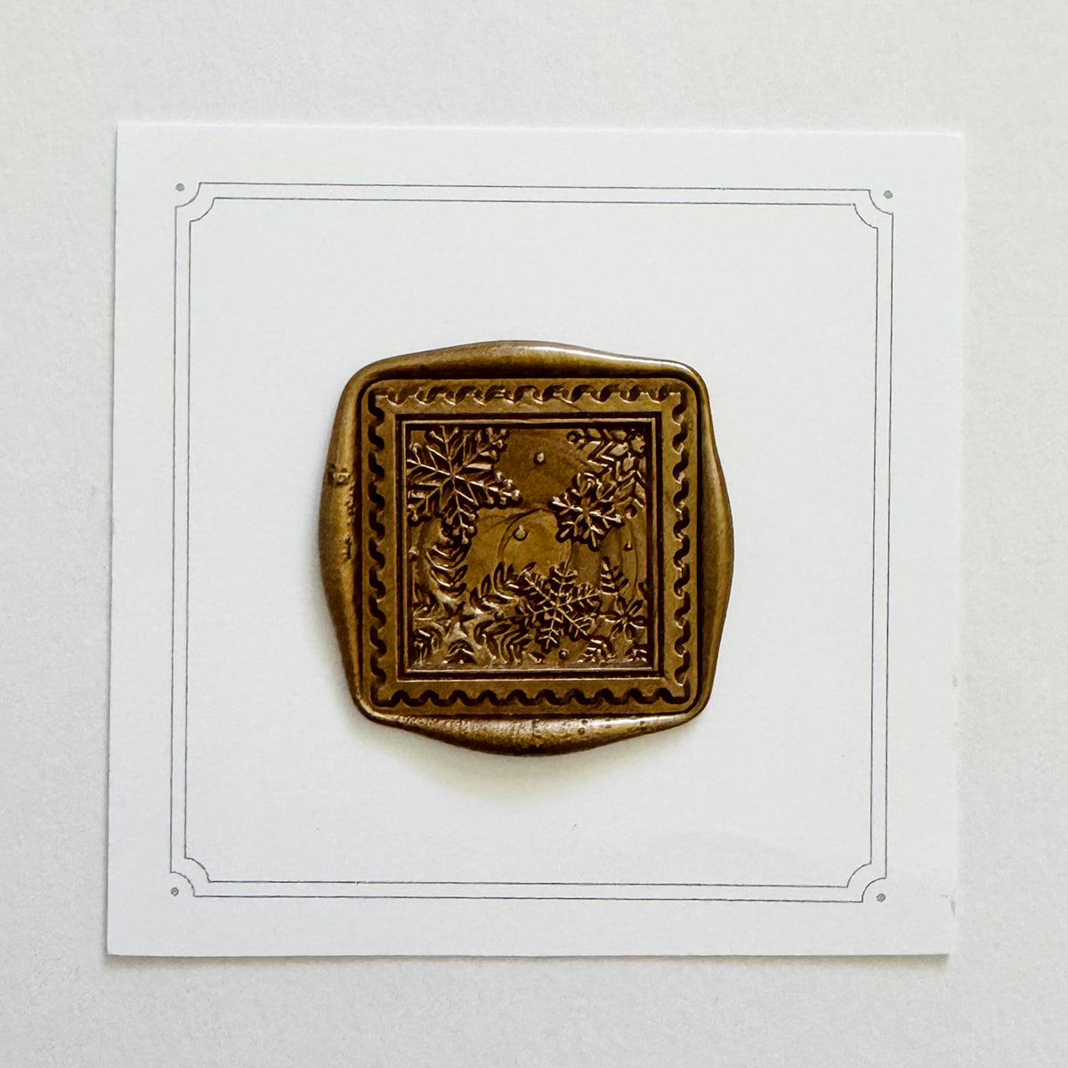 Snowflake Postage Stamp Wax Stamp