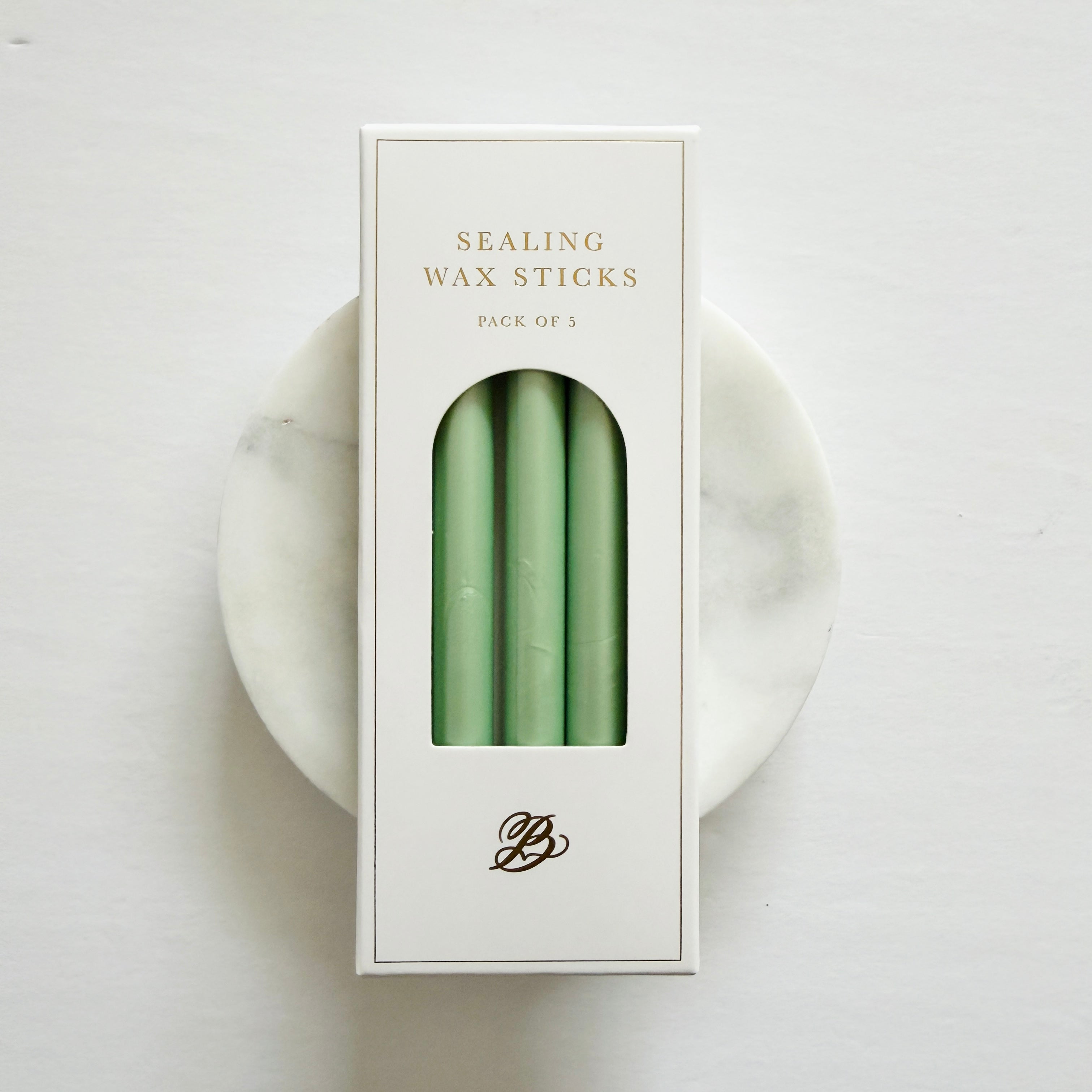Metallic Leaf Green Wax Sticks