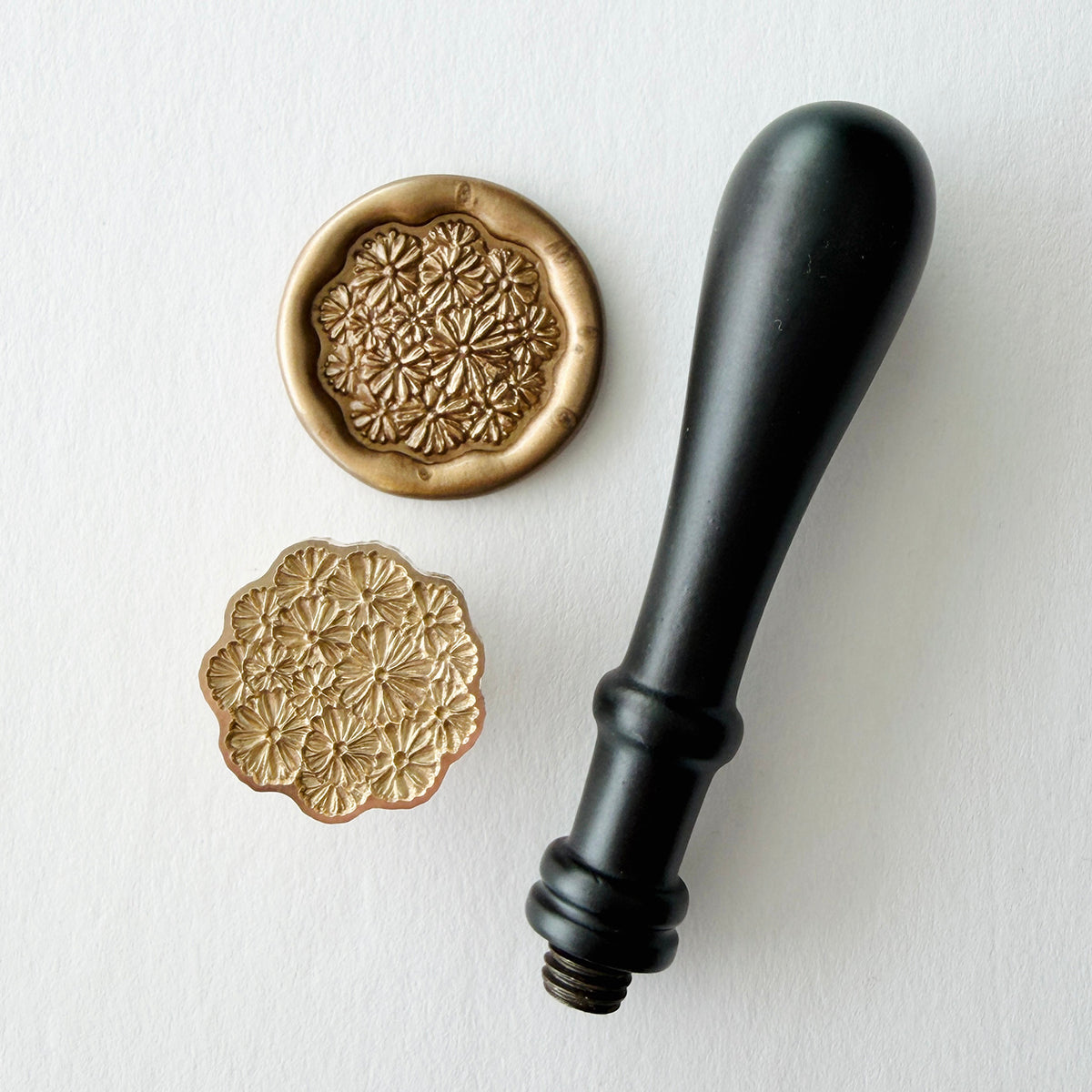 Shasta Daisy Blooms Wax Seal Stamp 3-D