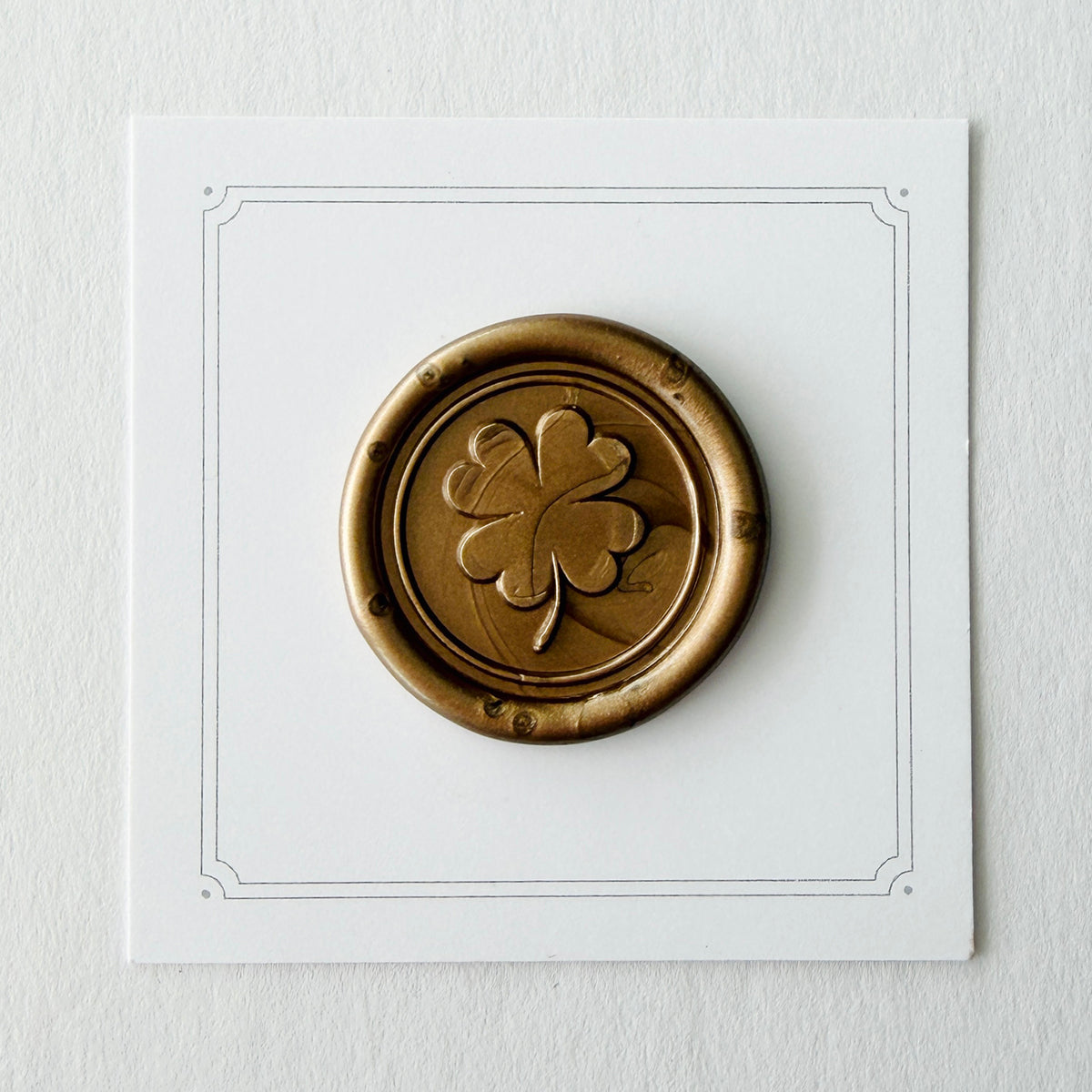 Four Leaf Clover Wax Seal Stamp