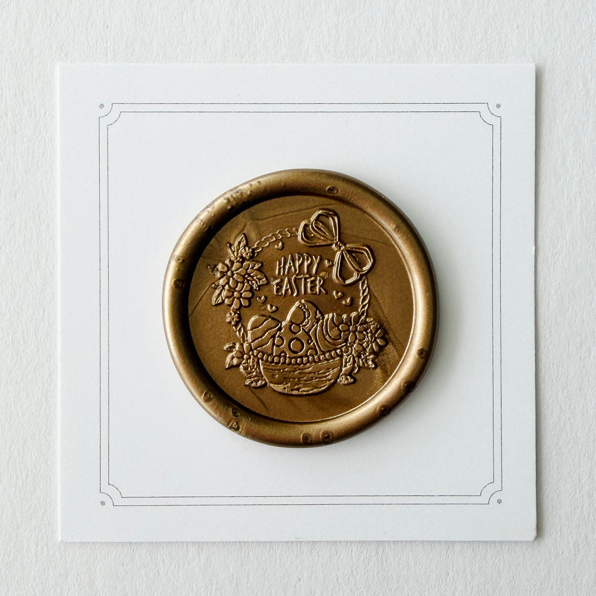 Happy Easter Basket Wax Seal Stamp