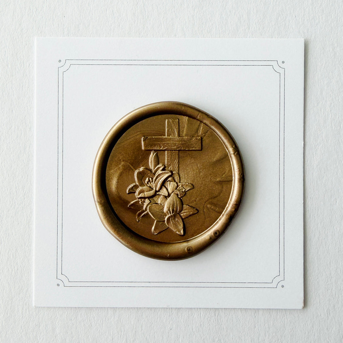 Cross Wax Seal Stamp 3-D