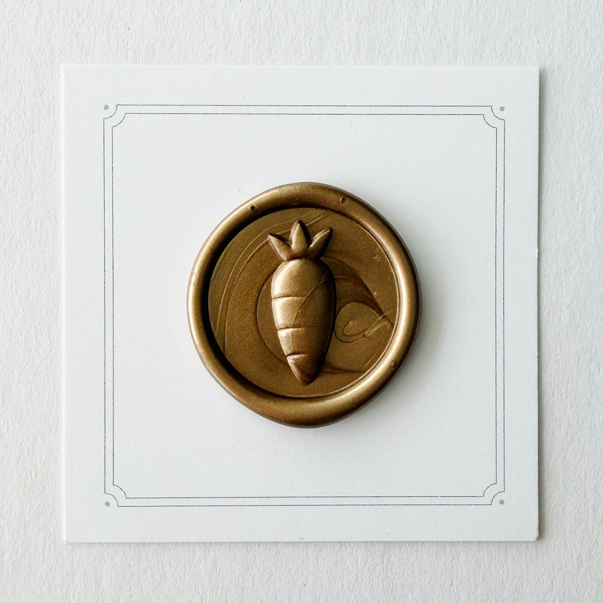 Carrot Wax Seal Stamp 3-D