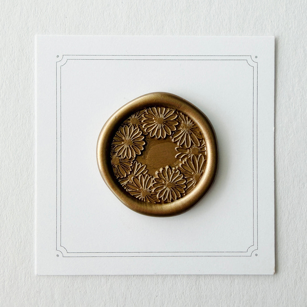Daisy Wreath Wax Seal Stamp