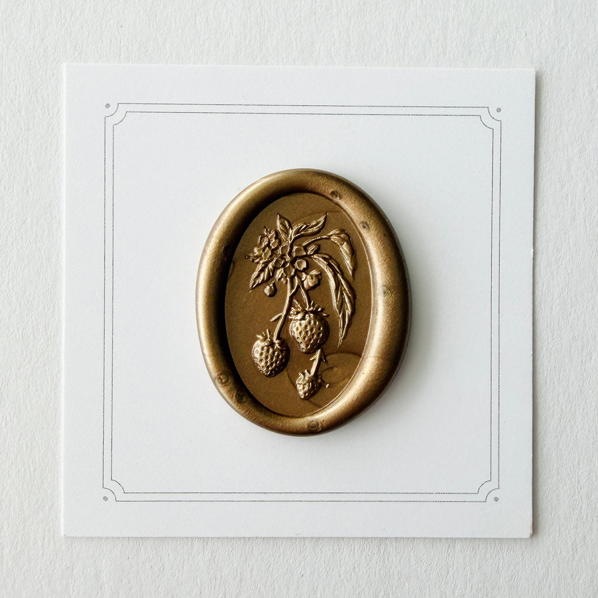 Spring Strawberries Wax Seal Stamp 3-D