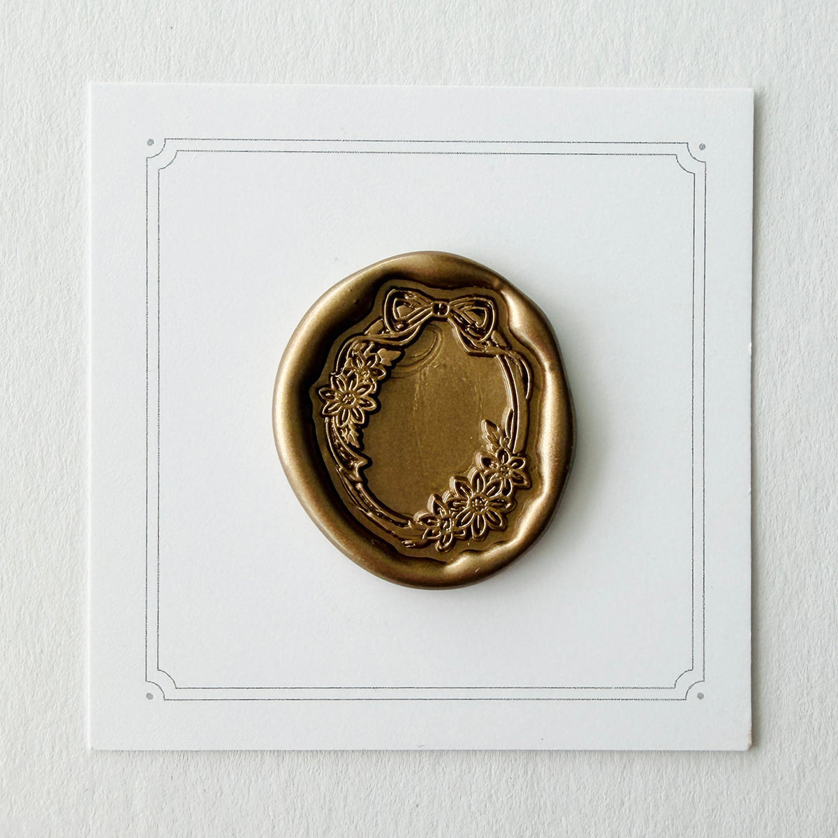 Oval Frame No. 10 Wax Stamp