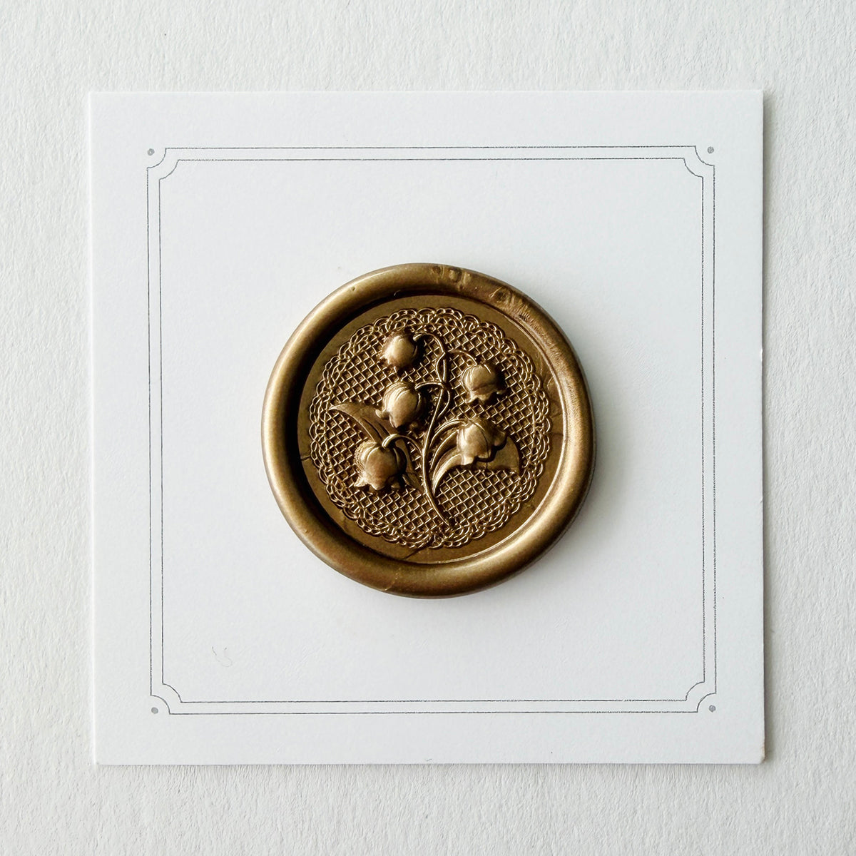 Wild Lily of the Valley Wax Seal Stamp 3-D