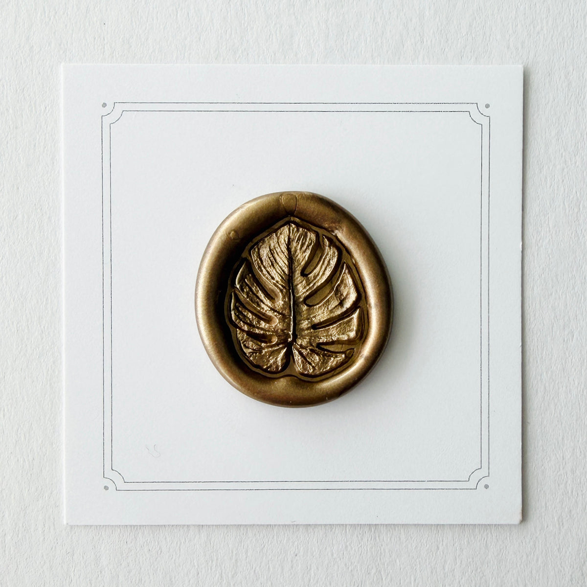 Monstera Leaf Wax Seal Stamp 3-D