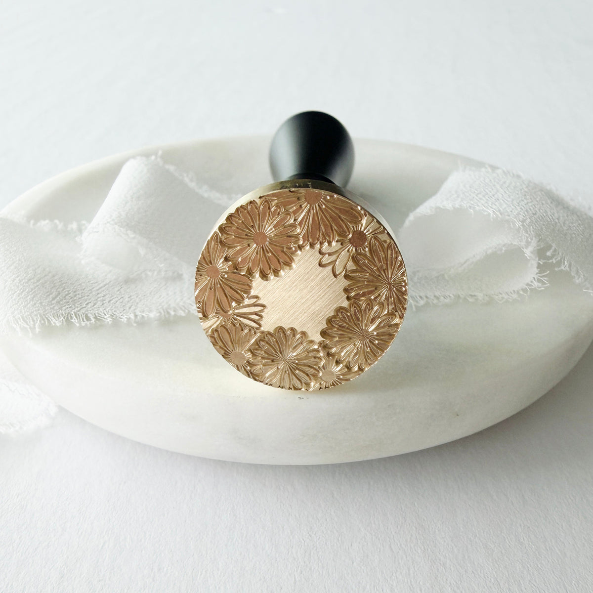 Daisy Wreath Wax Seal Stamp
