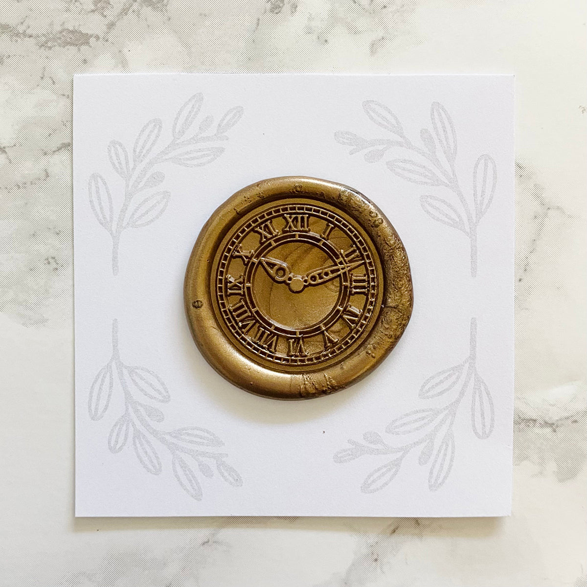 O'Clock Wax Stamp