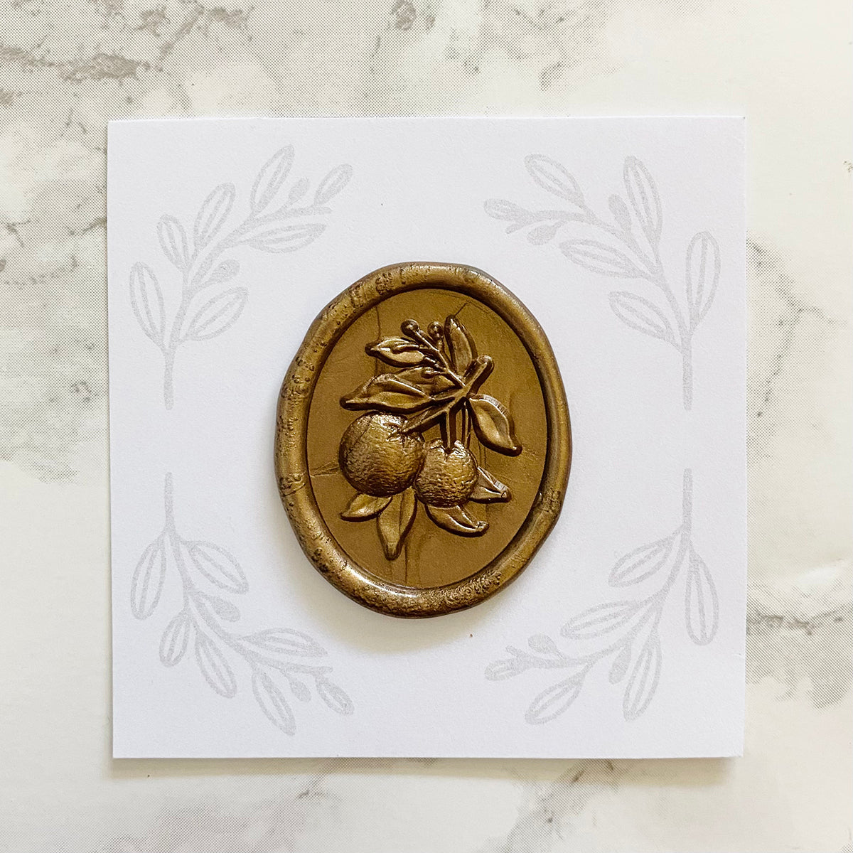 Citrus Branch Wax Stamp