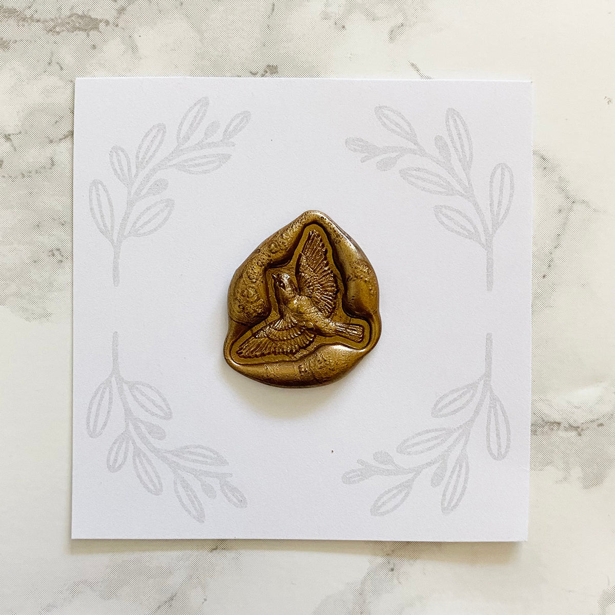 3-D Sparrow Wax Stamp