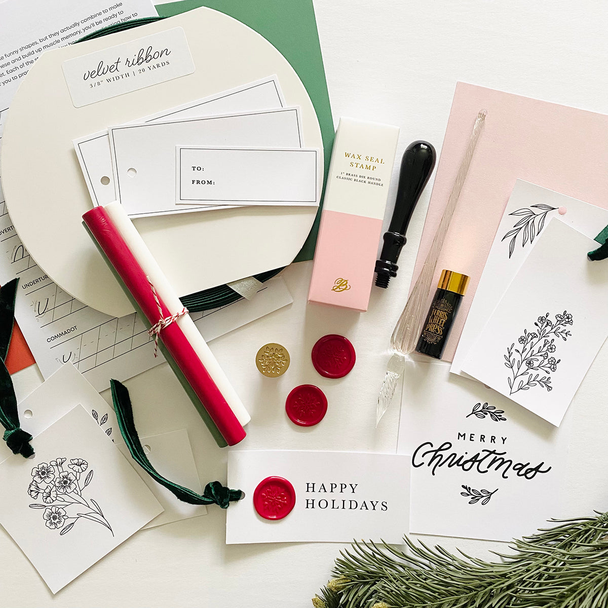 ONE-TIME - Holiday Lettering Box