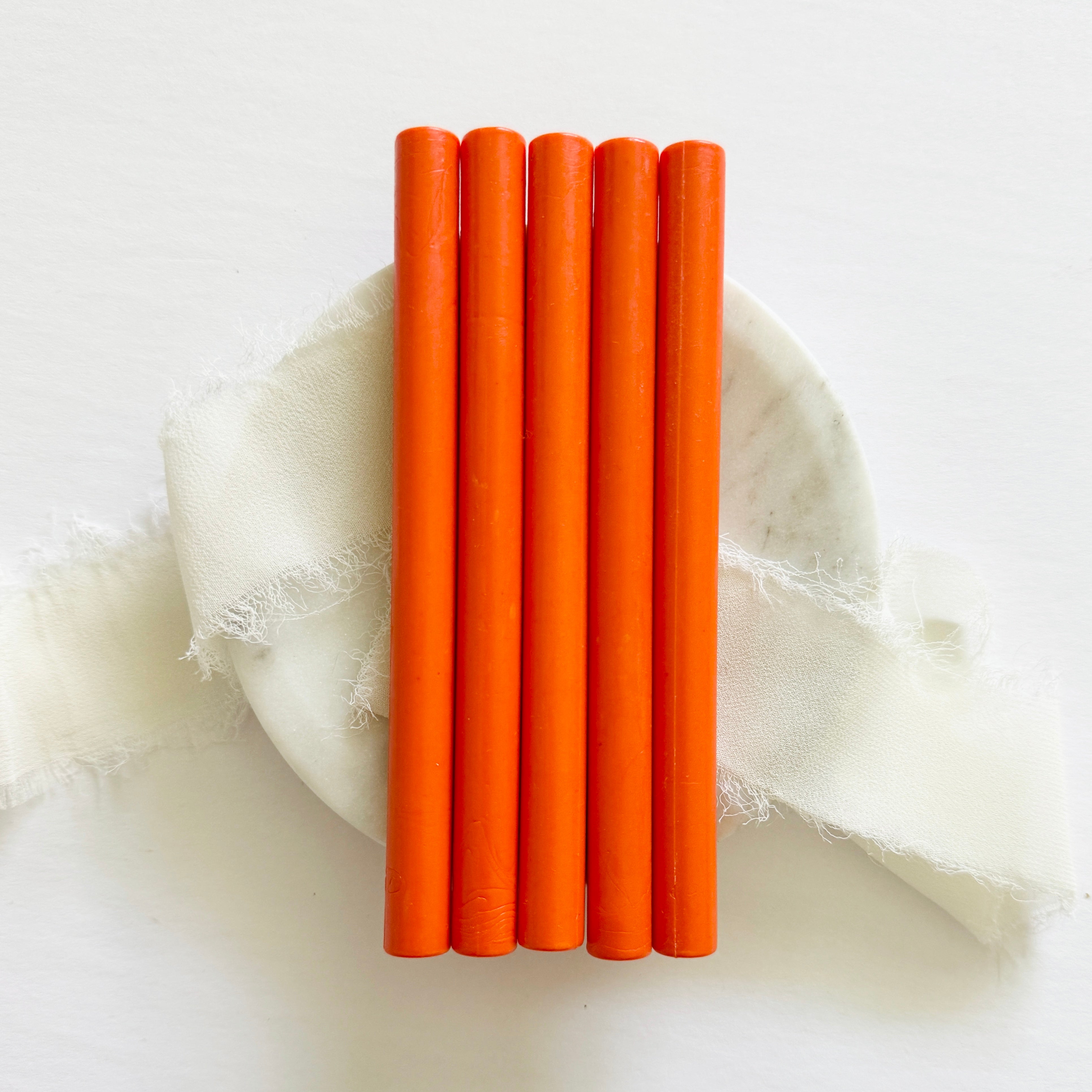 Orange Sealing Wax Sticks - Discounted