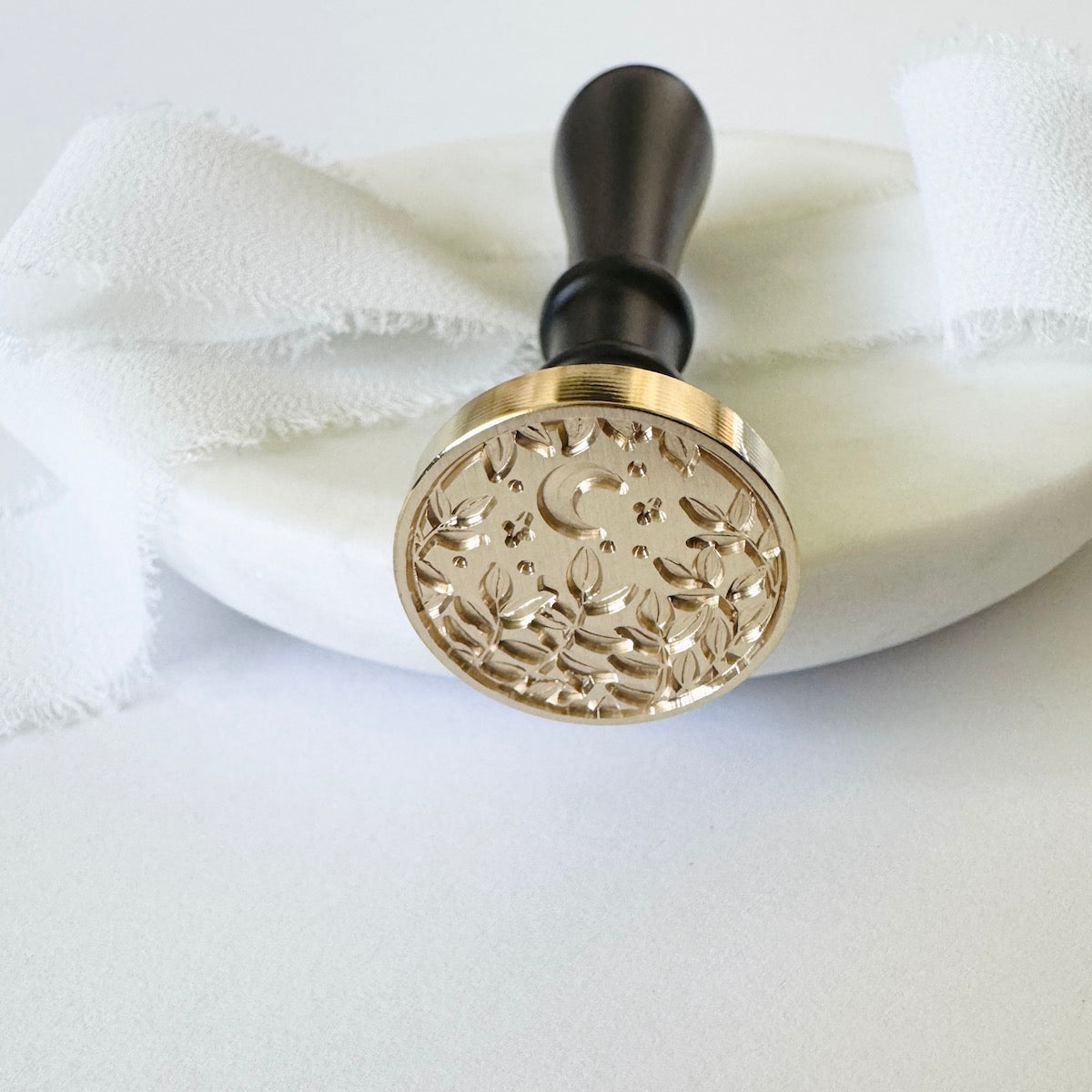 Moon & Leaves Wax Stamp