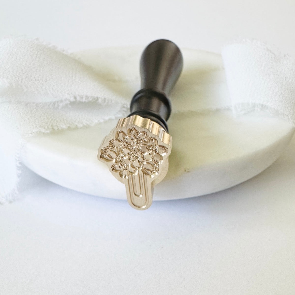 Flower Paperclip Wax Stamp