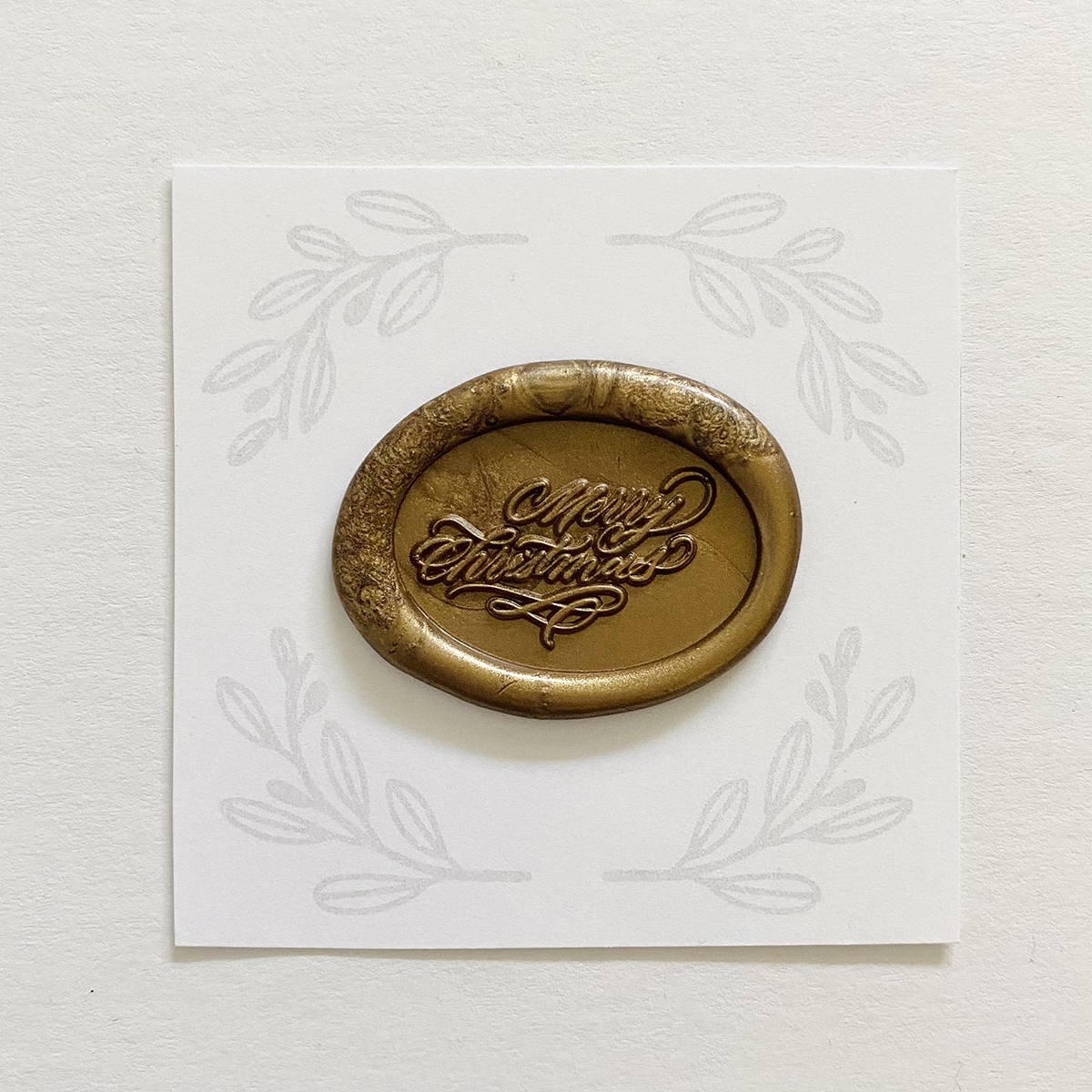 Oval Merry Christmas Wax Seal Stamp