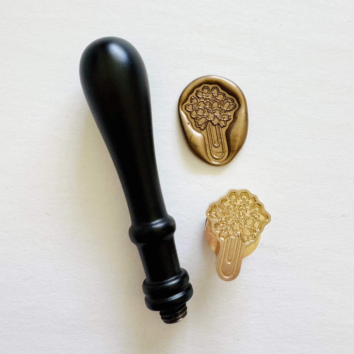 Flower Paperclip Wax Stamp