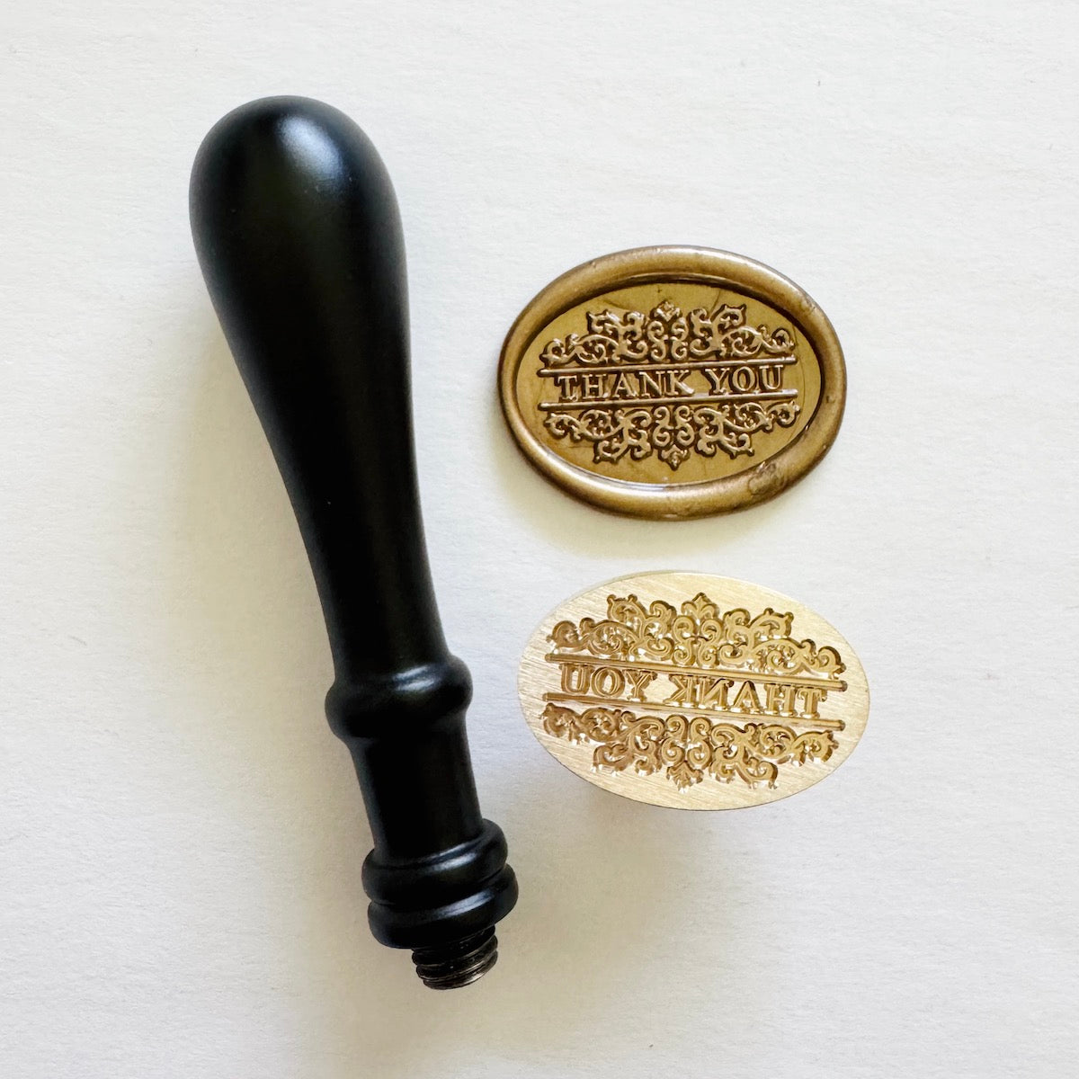 Oval Thank You Wax Stamp