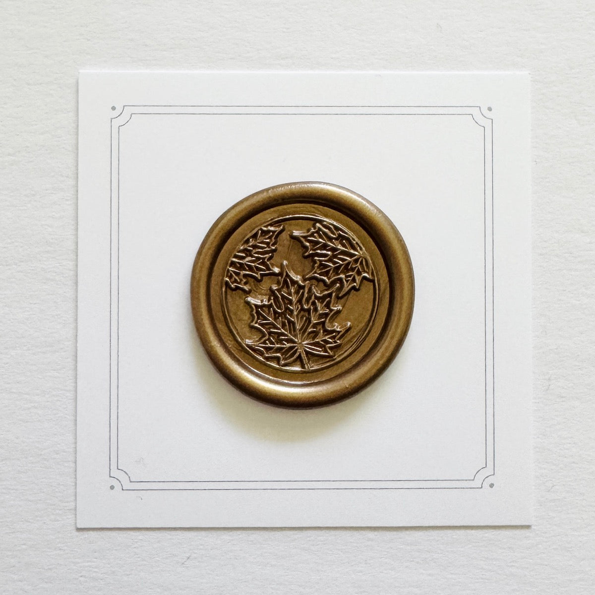 Fall Maple Leaves Wax Stamp