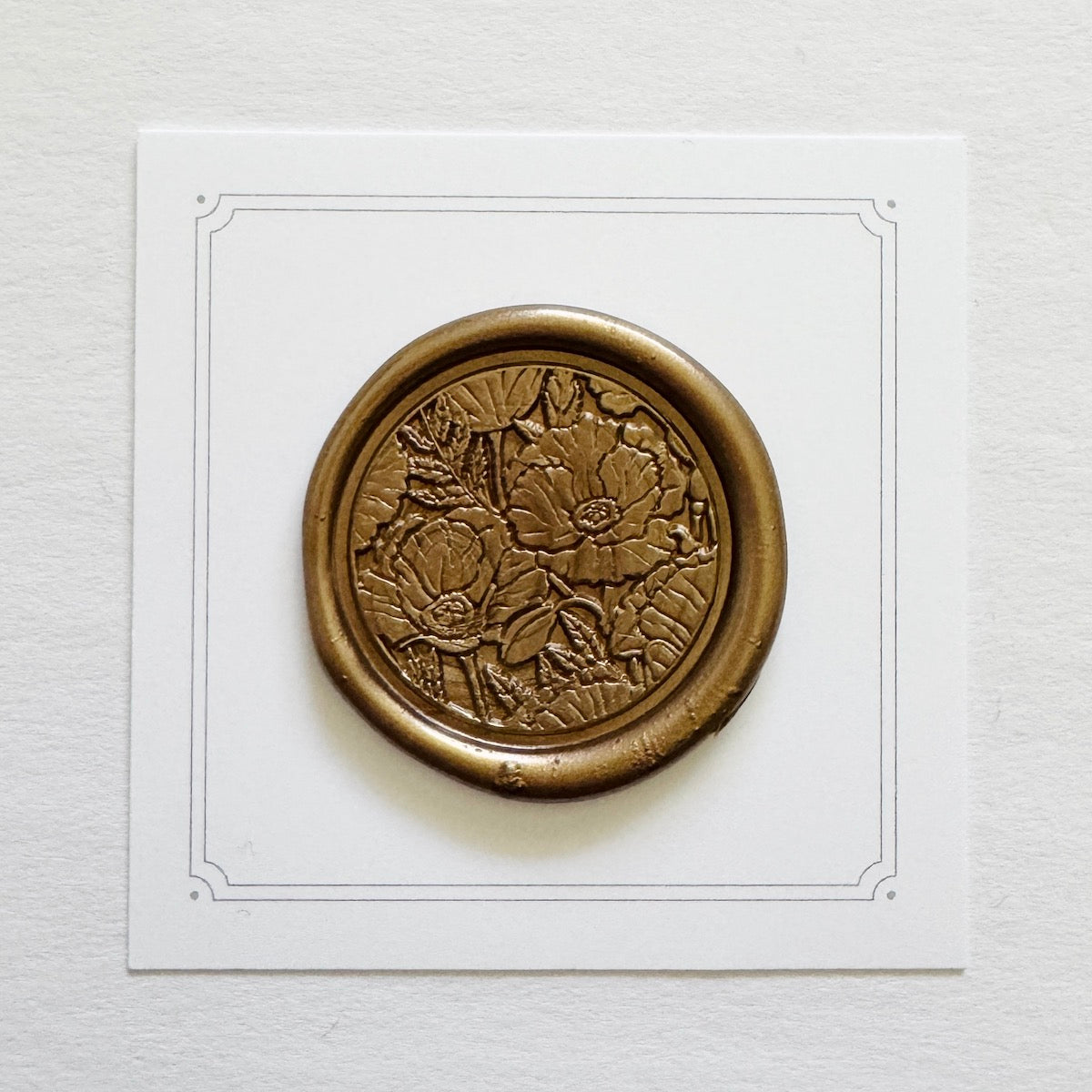 Poppy Fields Wax Stamp