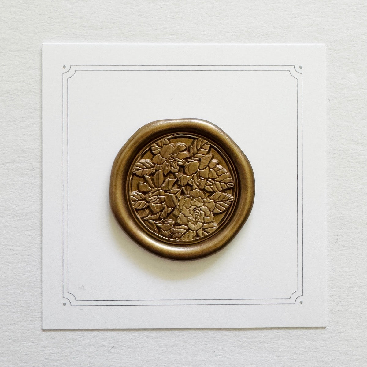 Roses & Leaves Wax Stamp (3D)