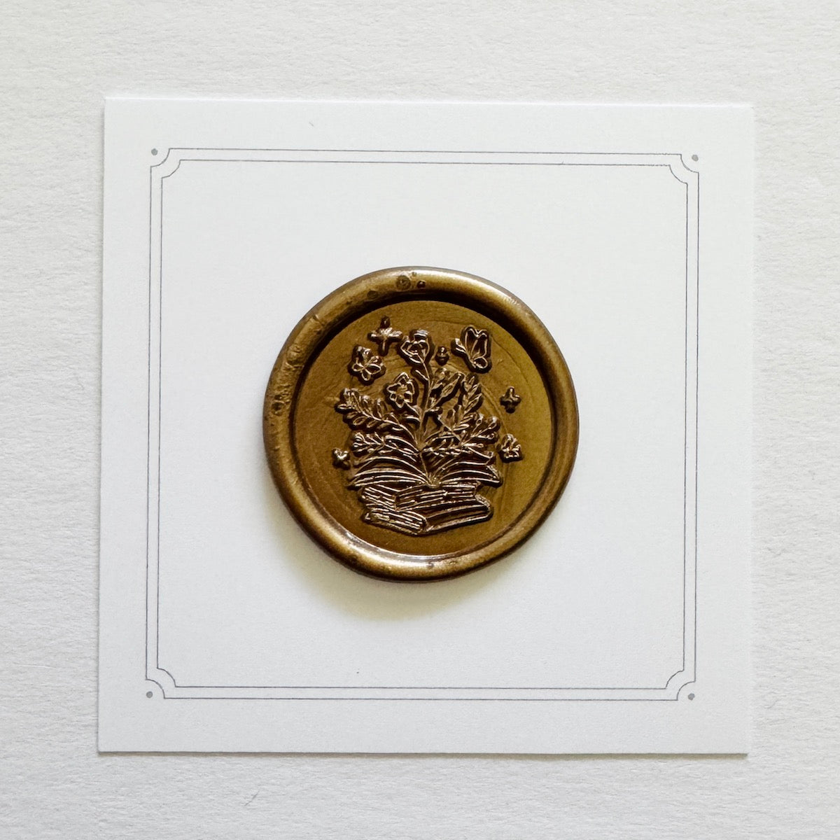 Fall Books Wax Stamp
