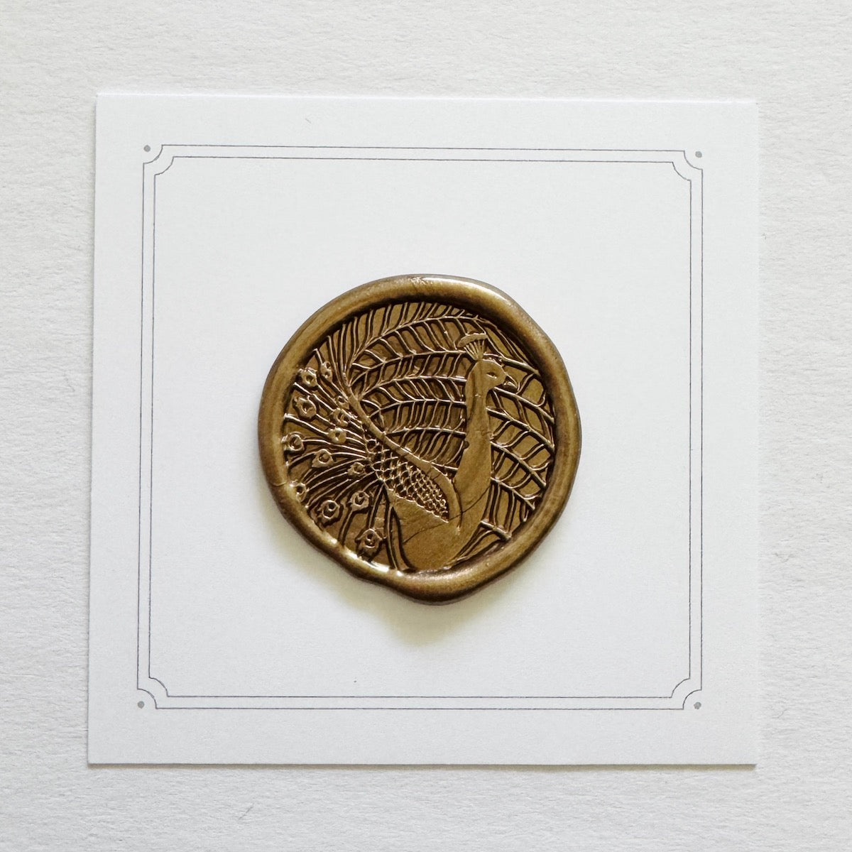 Peacock Wax Stamp