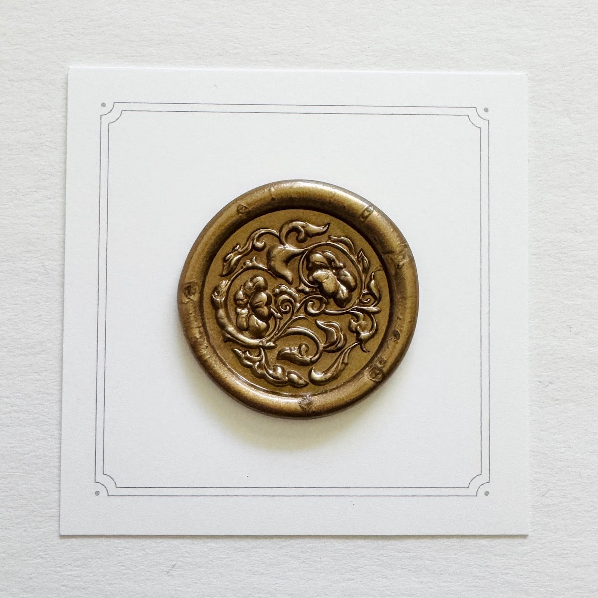 Tudor Florals Wax Stamp 3-D