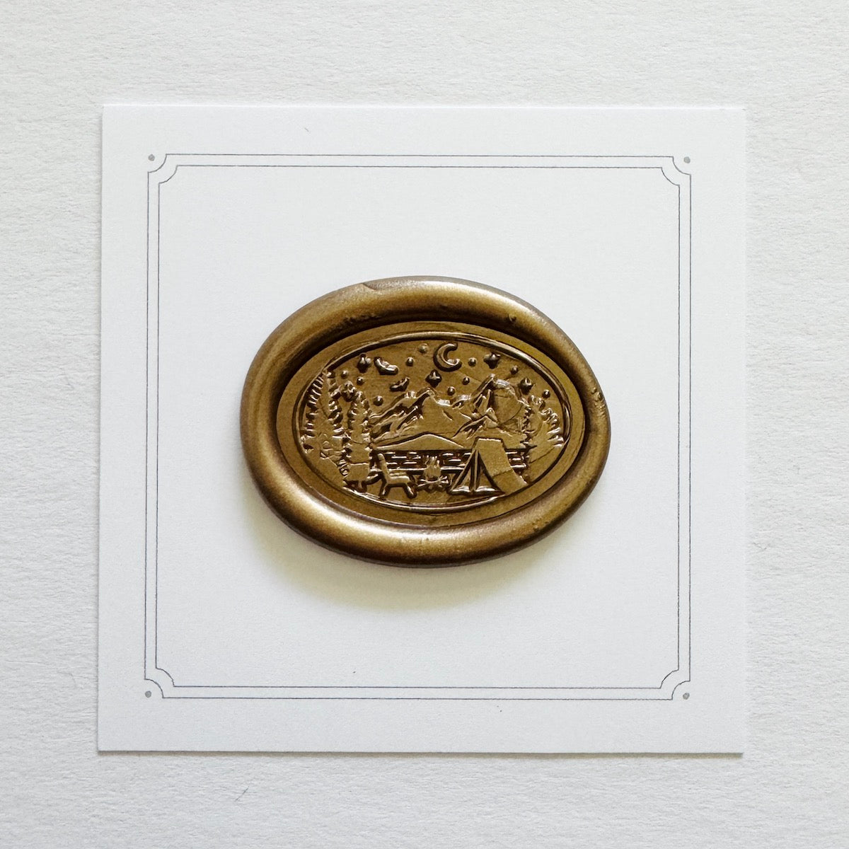 Camping Wax Stamp
