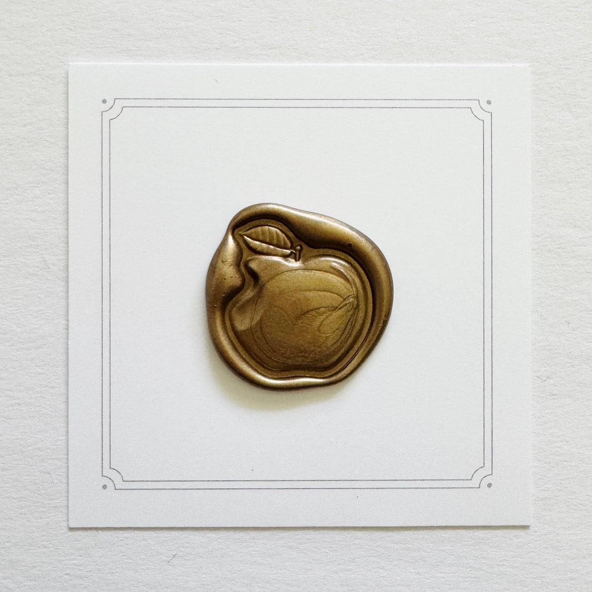 Apple Wax Stamp 3-D