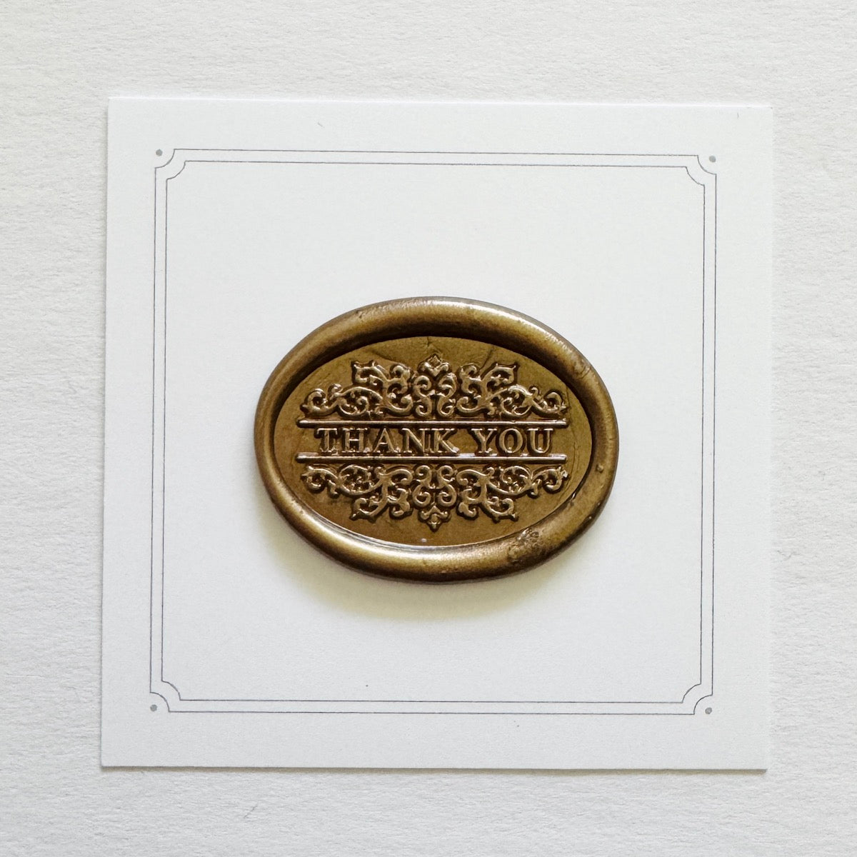 Oval Thank You Wax Stamp
