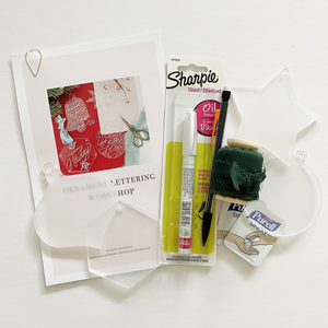 VIRTUAL Ornament Lettering Workshop & Kit - December 13
