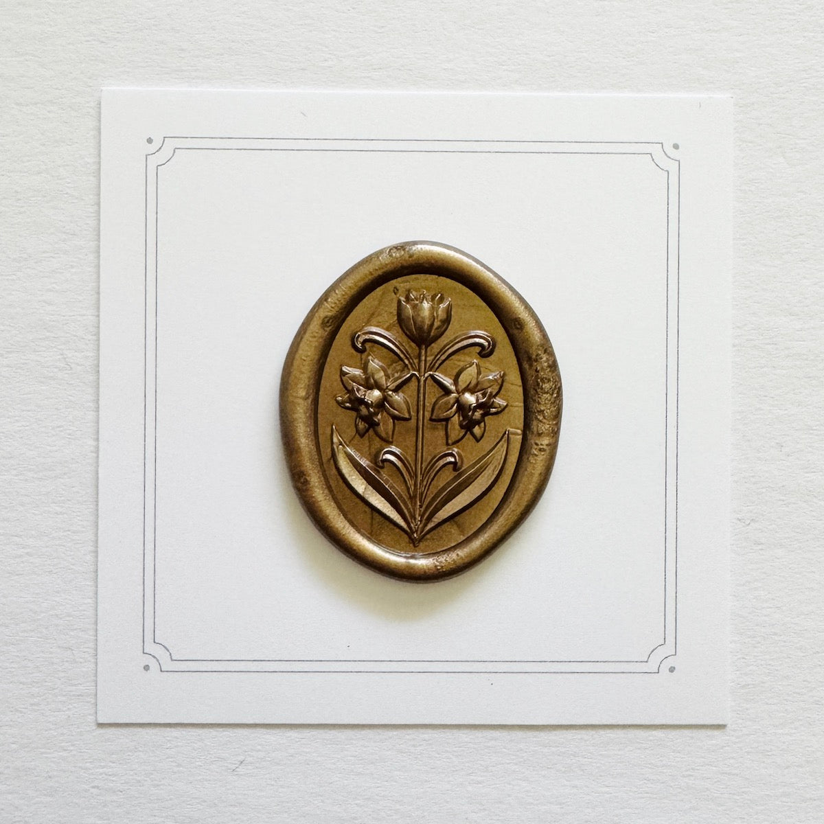 Daffodil Wax Stamp 3-D