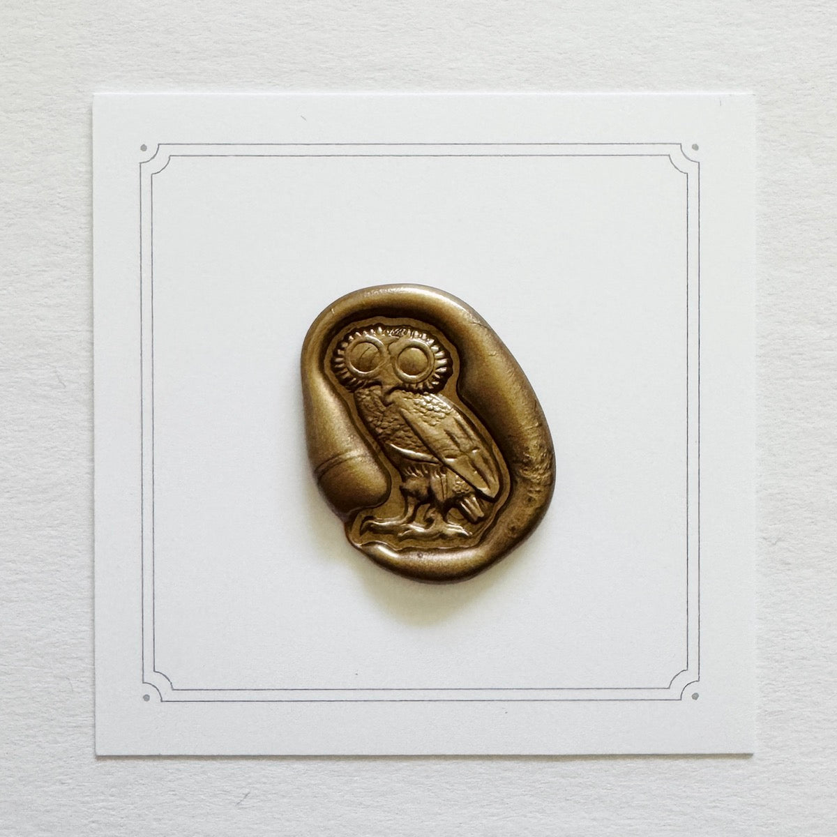 Owl Wax Stamp 3-D