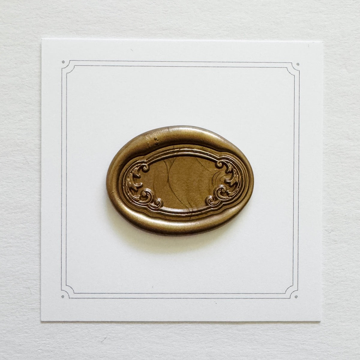 Oval Frame No. 9 Wax Stamp