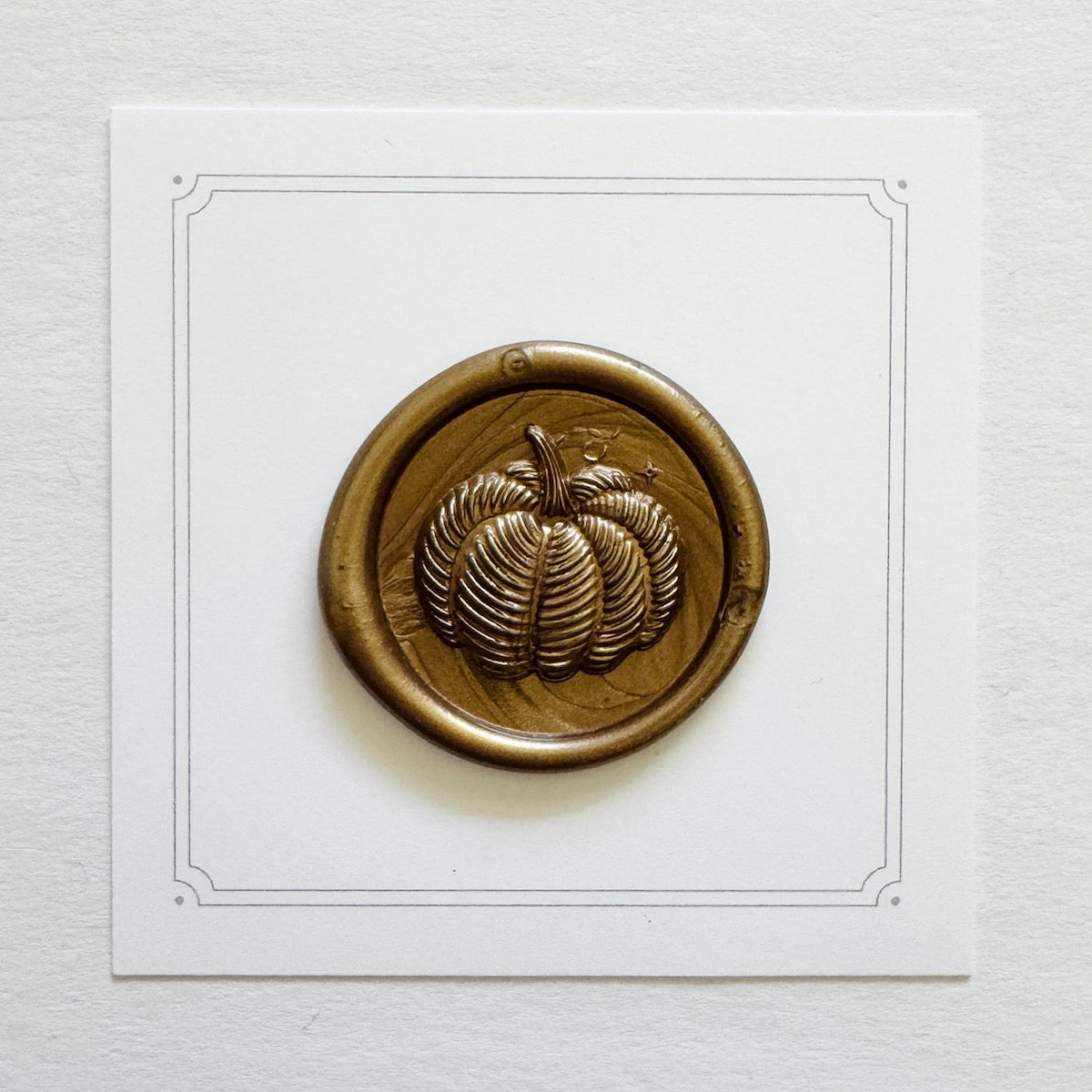 Pumpkin Wax Stamp 3-D