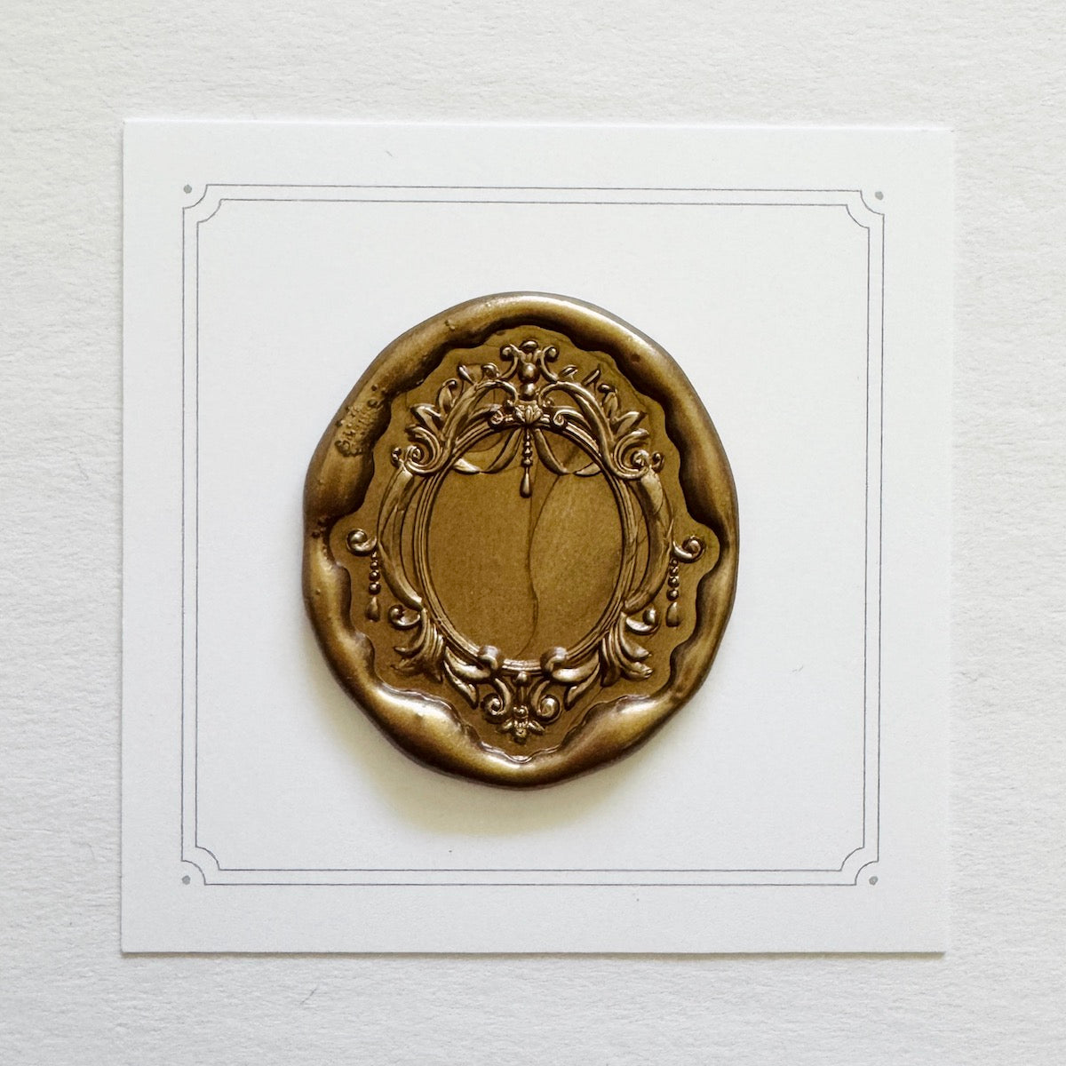 Oval Frame No. 8 Wax Stamp
