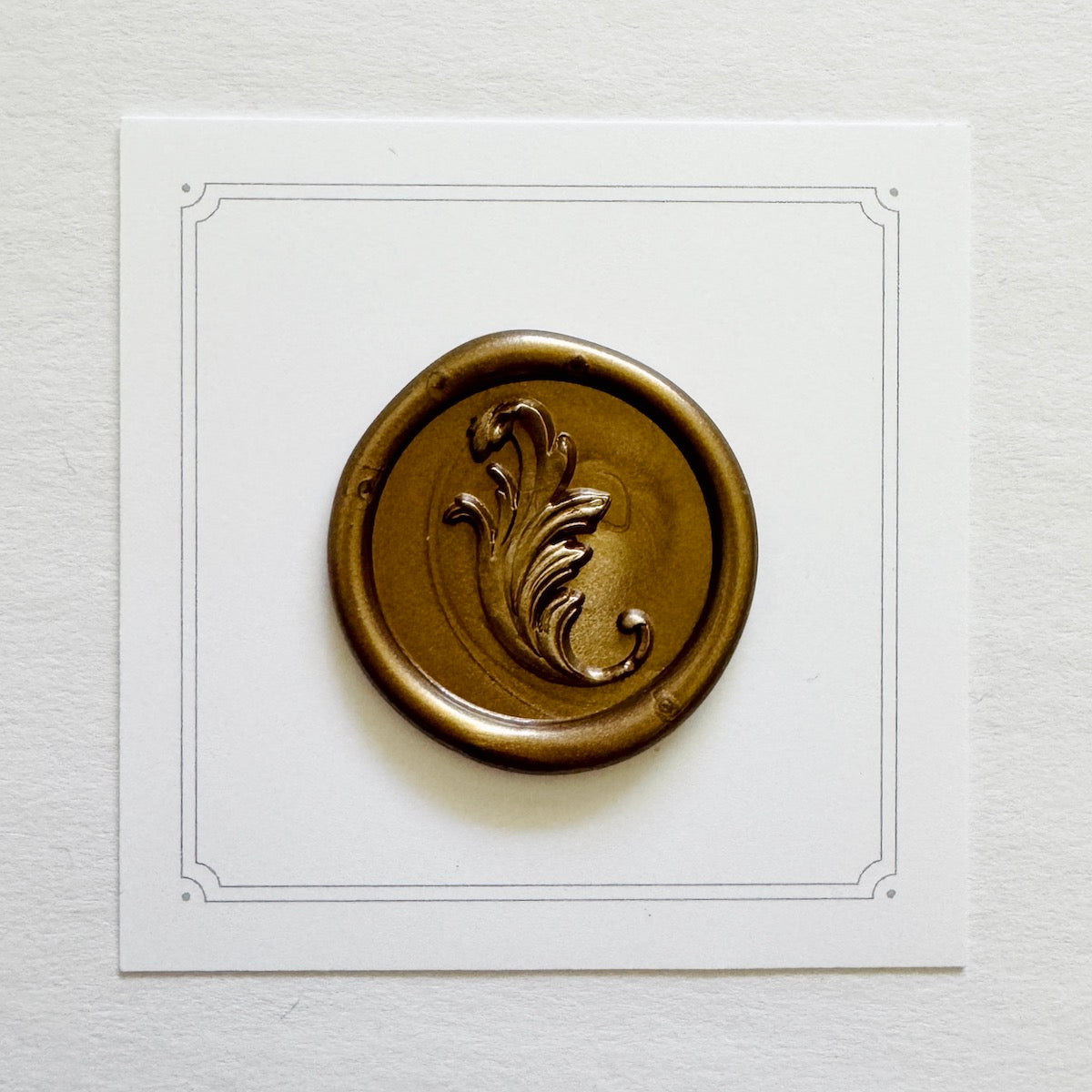 Acanthus Leaf Wax Stamp
